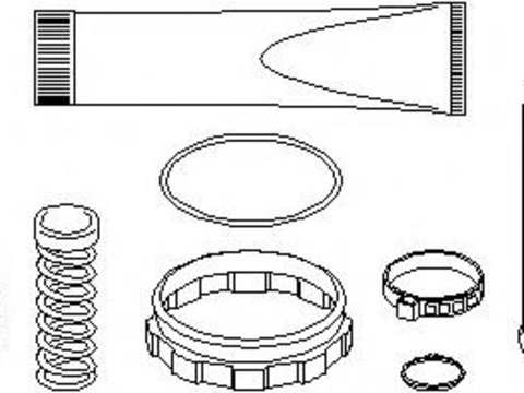 Ansamblu burduf, articulatie planetara PEUGEOT 106 (1A, 1C), Citroen ZX (N2), PEUGEOT 205 Mk II (20A/C) - TOPRAN 720 282