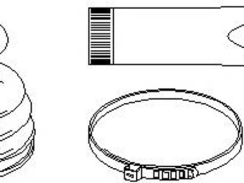 Ansamblu burduf, articulatie planetara PEUGEOT 106 (1A, 1C), PEUGEOT 205 Mk II (20A/C), Citroen AX (ZA-_) - TOPRAN 720 300