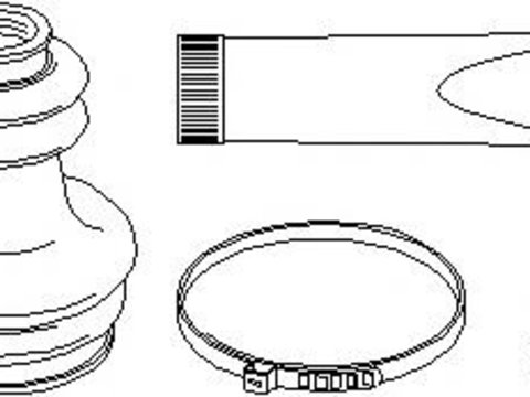 Ansamblu burduf, articulatie planetara PEUGEOT 205 Mk II (20A/C) - TOPRAN 720 297