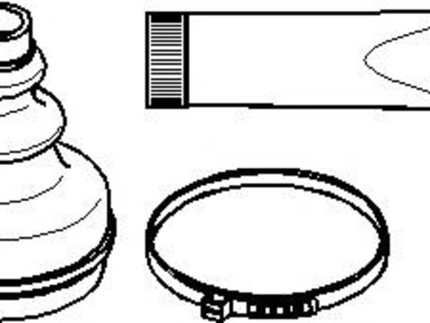 Ansamblu burduf, articulatie planetara PEUGEOT 806 (221), Citroen XANTIA (X1), Citroen XM (Y3) - TOPRAN 721 152