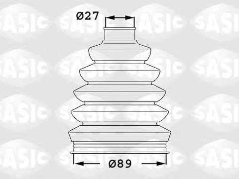 Ansamblu burduf, articulatie planetara RENAULT VEL SATIS (BJ0) (2002 - 2016) SASIC 1904003 piesa NOUA