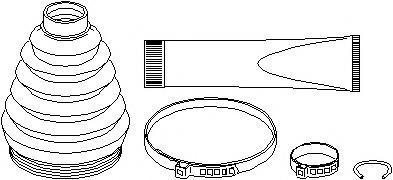 Ansamblu burduf, articulatie planetara RENAULT TWINGO I (C06_), RENAULT KANGOO (KC0/1_), RENAULT CLIO Mk II (BB0/1/2_, CB0/1/2_) - TOPRAN 700 719