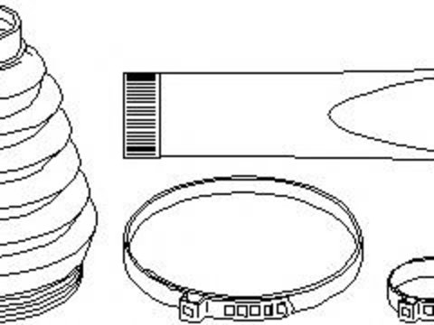 Ansamblu burduf, articulatie planetara RENAULT TWINGO I (C06_), RENAULT KANGOO (KC0/1_), RENAULT CLIO Mk II (BB0/1/2_, CB0/1/2_) - TOPRAN 700 719