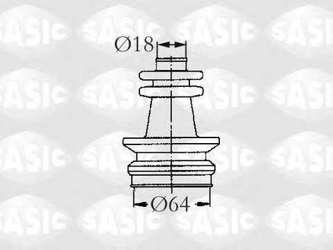 Ansamblu burduf, articulatie planetara ROVER 200 (XH), ROVER 200 hatchback (XW), ROVER CABRIOLET (XW) - SASIC 2873653