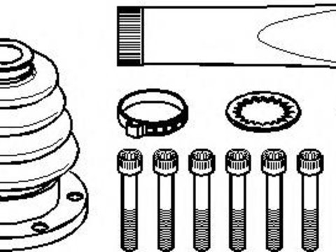 Ansamblu burduf, articulatie planetara VW ATLANTIC I (16), SEAT CORDOBA limuzina (6K1, 6K2), VW POLO (86) - TOPRAN 102 624