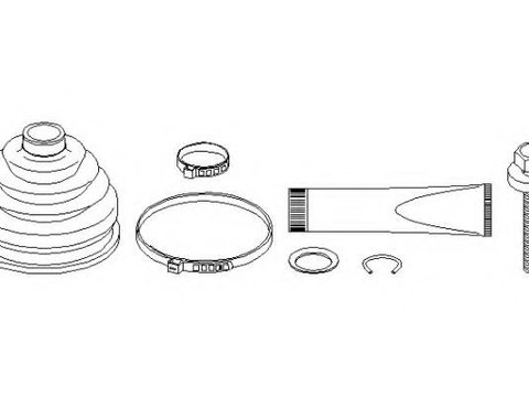 Ansamblu burduf, articulatie planetara VW PASSAT limuzina (3B2), VW PASSAT Variant (3B5), VW PASSAT limuzina (3B3) - TOPRAN 111 678