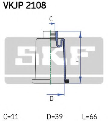 Ansamblu burduf, directie CITROËN BERLINGO caroserie (M_) (1996 - 2016) SKF VKJP 2108