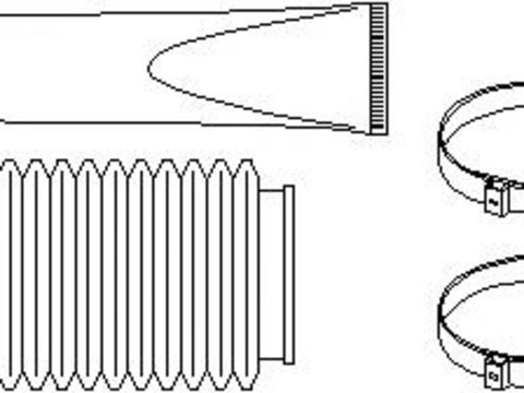 Ansamblu burduf, directie Citroen XANTIA (X1), Citroen XM (Y3), Citroen XM Estate (Y3) - TOPRAN 720 236