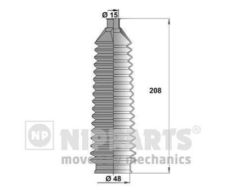 Ansamblu burduf directie J2840501 NIPPARTS pentru Hyundai Accent Hyundai Excel Hyundai Pony Hyundai Elantra Hyundai Lantra Hyundai S Hyundai Sonata Hyundai Avante Hyundai Coupe Hyundai Tiburon Kia Lotze Kia Magentis Hyundai Santamo Hyundai Verna