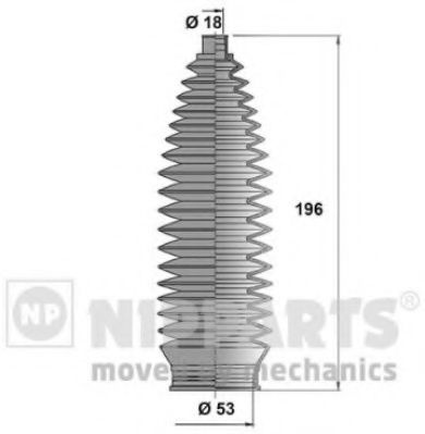 Ansamblu burduf, directie MITSUBISHI L 200 (KB_T, KA_T) (2004 - 2016) NIPPARTS N2845007