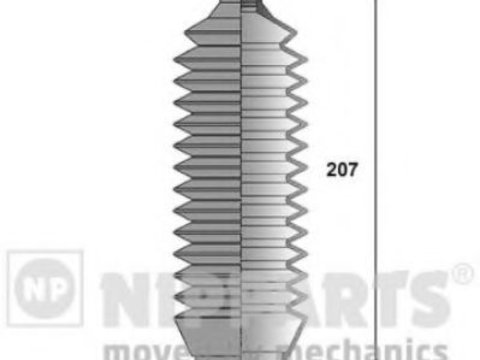 Ansamblu burduf, directie MITSUBISHI PAJERO/SHOGUN (V90, V80, V8_V) (2006 - 2016) NIPPARTS J2845008