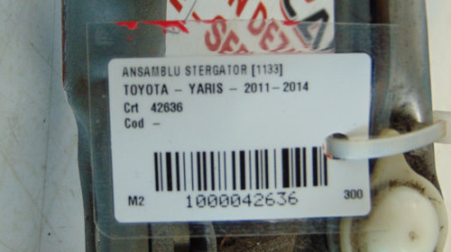 Ansamblu stergator Toyota Yaris din 2013