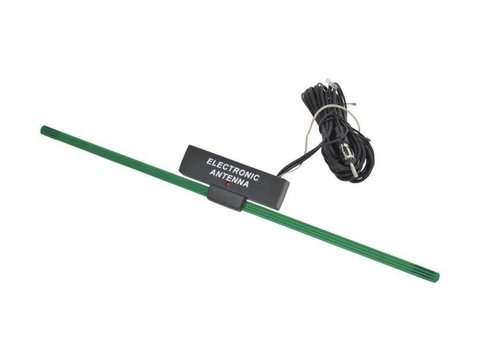 Antena auto Carpoint electronica cu amplificator 12V , cablu de 2,5m