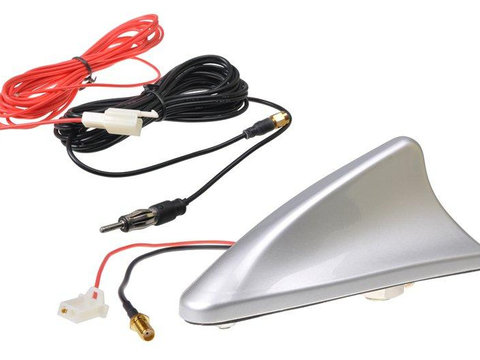 Antena auto reala Rechin argintie