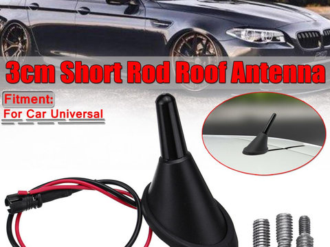 Antena Radio Auto, AM/FM, Mini, 3cm, Pentru VW Volkswagen, Audi, Skoda RAZ070
