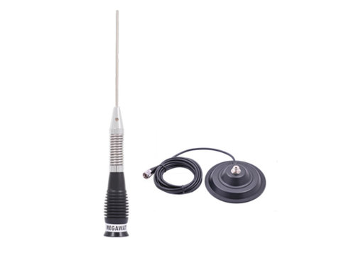 Antena Radio Cb Megawat Ml100 Black Cu Magnet Inclus Megawat Cod:5004010