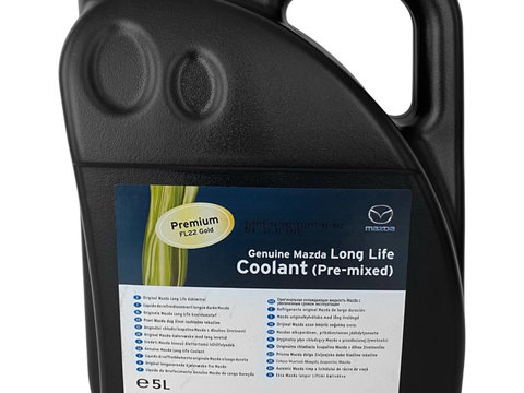 Antigel Preparat Oe Mazda Long Life Coolant FL22 Gold Pre-Mixed -44°C Verde 5L C122CL005A4X