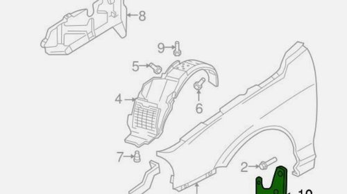 Aparatori noroi fata dreapta Hyundai Ela