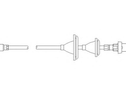 Arbore tahometru FORD SIERRA hatchback (GBC, GBG), FORD SIERRA (GBG, GB4), FORD SIERRA combi (BNG) - TOPRAN 300 358