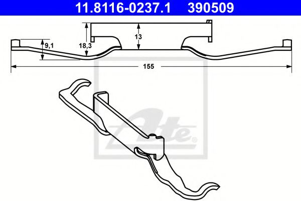 Arc, etrier frana ALFA ROMEO 159 (939) (2005 - 201