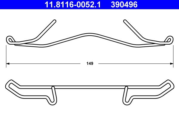 Arc, etrier frana ATE 11.8116-0052.1