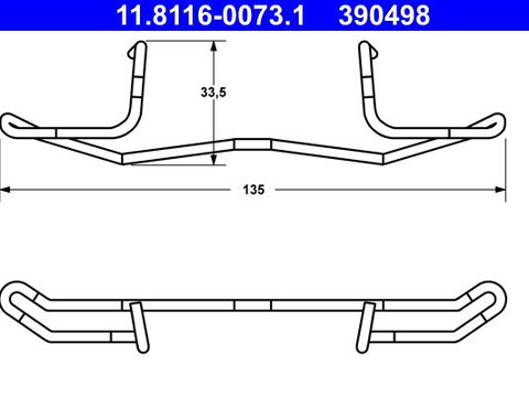 Arc, etrier frana ATE 11.8116-0073.1