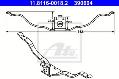 Arc, etrier frana AUDI Q5 (8R) (2008 - 2016) ATE 1