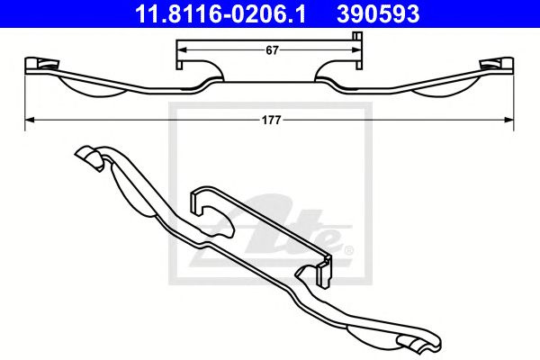 Arc etrier frana BMW 1 (E87) - Cod intern: W201554