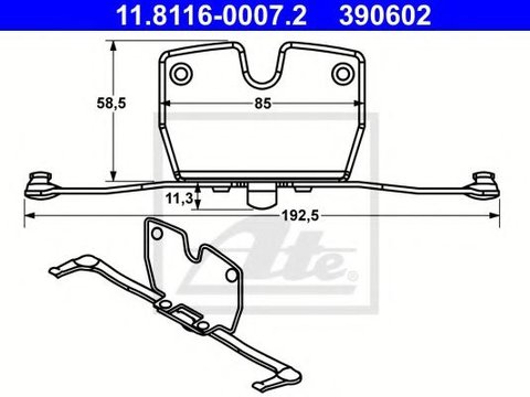 Arc, etrier frana BMW 5 Touring (F11) (2010 - 2016) ATE 11.8116-0007.2