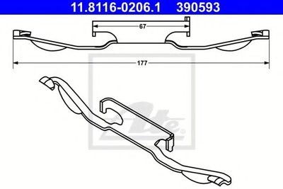 Arc, etrier frana BMW Seria 3 Compact (E46) (2001 