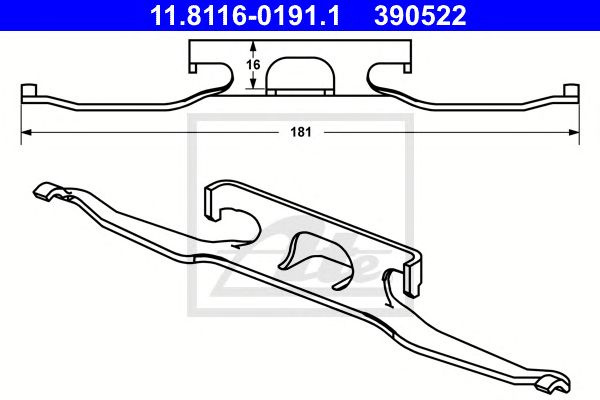 Arc etrier frana MERCEDES-BENZ SPRINTER 2-t bus (9