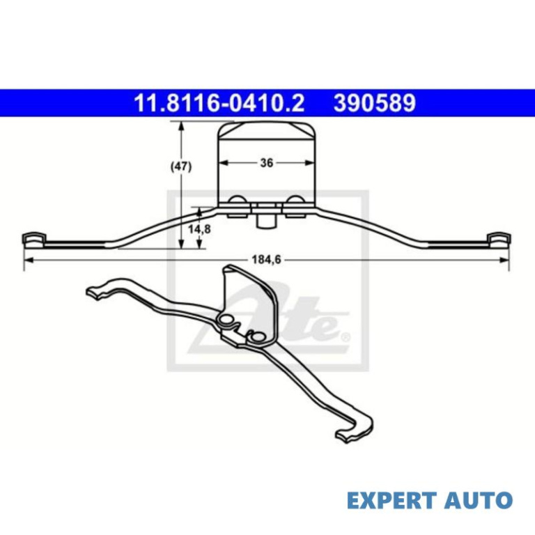 Arc, etrier frana Volkswagen VW GOLF VI (5K1) 2008-2013 #2 11811604102