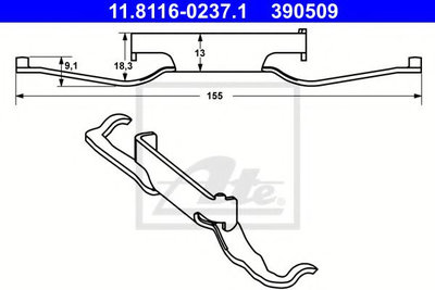 Arc, etrier frana VW TRANSPORTER Mk IV caroserie (