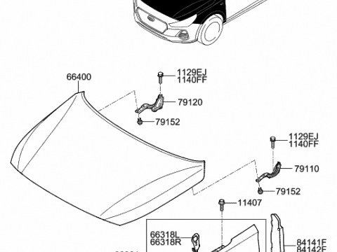 Aripa Dreapta Fata Originala Cu Locas Semnal Hyundai I30 Fastback 2017-2018-2019-2020