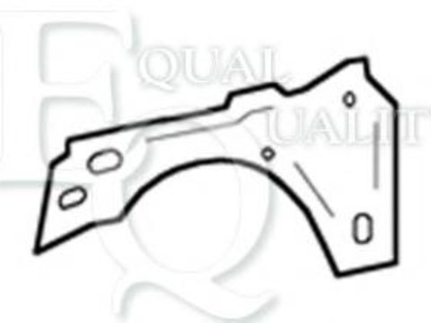 Aripa interior Citroen CHANSON (S0, S1), PEUGEOT 106 Mk II (1) - EQUAL QUALITY L01567