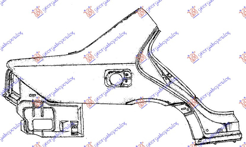 ARIPA SPATE BERLINA. SEDAN. - MERCEDES C CLASS [W203] SEDAN 03-07 MERCEDES C CLASS 045001681 045001681 A2036302021