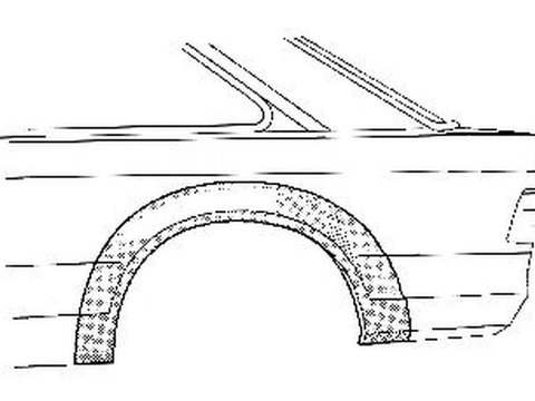 Aripa spate FORD ESCORT V Cabriolet ALL VAN WEZEL 1854145