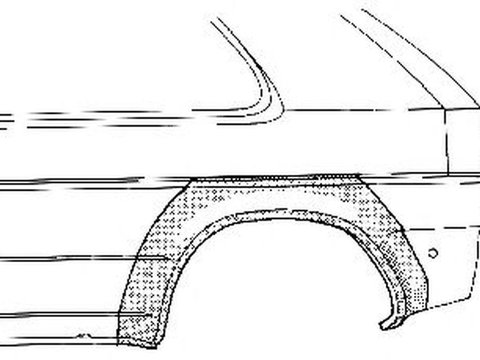 Aripa spate FORD FIESTA III GFJ VAN WEZEL 1837148