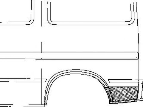 Aripa spate FORD TRANSIT bus E VAN WEZEL 1896134