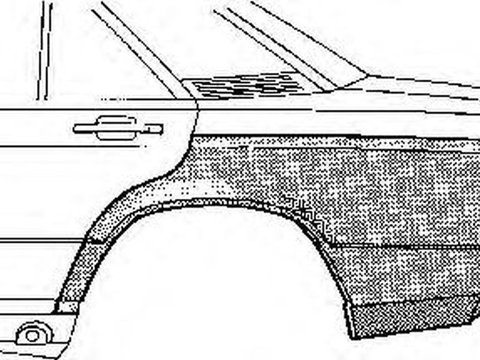 Aripa spate MERCEDES-BENZ 190 W201 VAN WEZEL 3020143