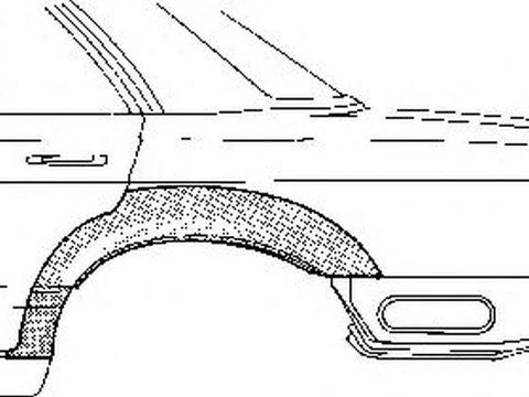 Aripa spate MERCEDES-BENZ E-CLASS W124 VAN WEZEL 3024147