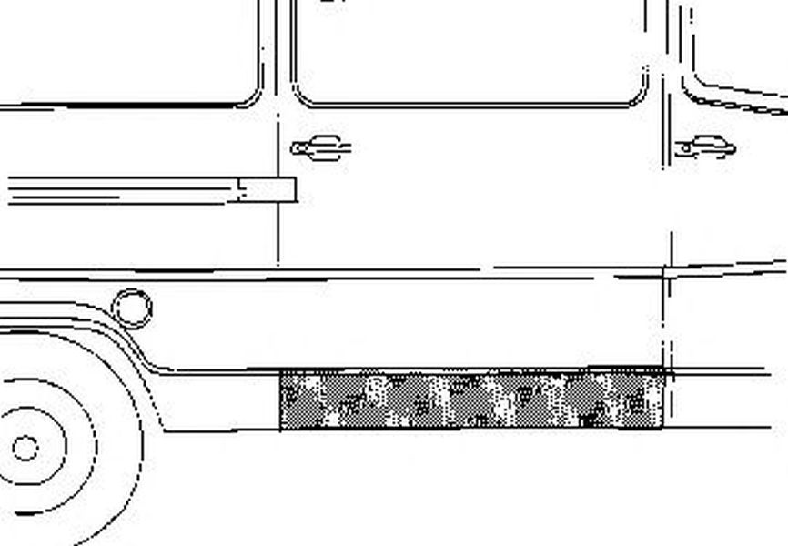 Aripa spate MERCEDES-BENZ T1 bus 602 VAN WEZEL 307