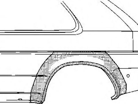 Aripa spate NISSAN MICRA II K11 VAN WEZEL 3305146