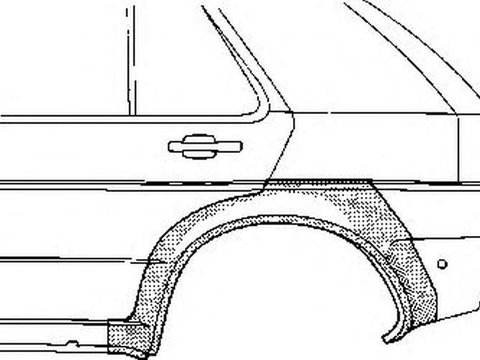 Aripa spate NISSAN MICRA II K11 VAN WEZEL 3305148