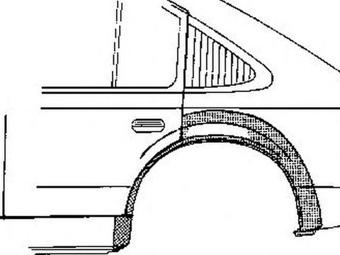 Aripa spate NISSAN PRIMERA Hatchback P10 VAN WEZEL 3347148