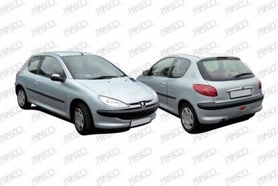 Aripa spate PEUGEOT 206 hatchback 2A C PRASCO PG00