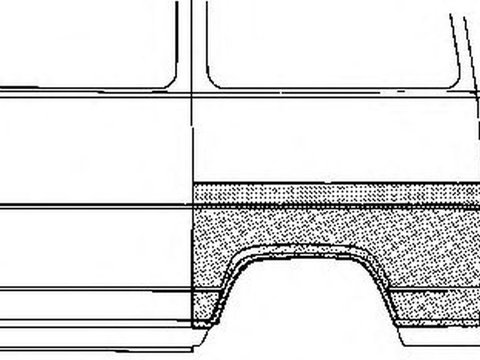 Aripa spate PEUGEOT J5 caroserie 290L VAN WEZEL 1745145