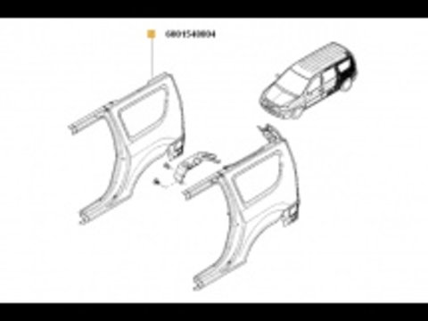 ARIPA SPATE Stanga LOGAN MCV AN 2007-2012 Brand: RENAULT; Cod producator: 600154880