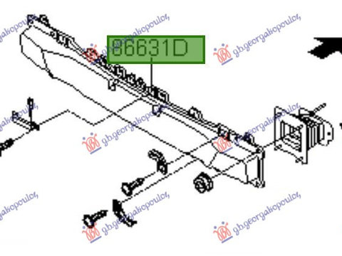 ARMĂTURĂ BARA SPATE (O) 371203850