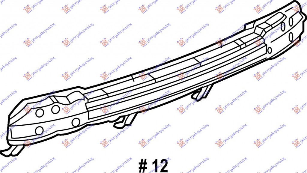 ARMATURA BARA SPATE - CHEVROLET CAPTIVA 07-12, DAEWOO - CHEVROLET, CHEVROLET CAPTIVA 07-12, 051703850